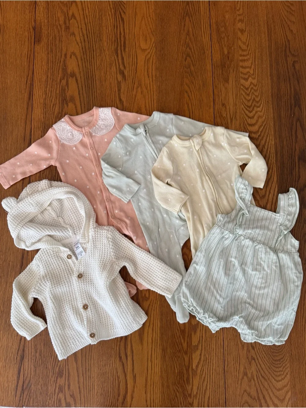 Baby girl pastel clothes bundle/ lot- 3 month